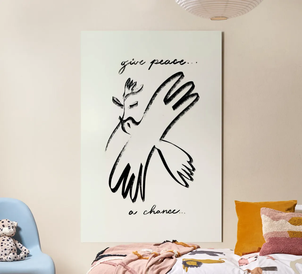 Dove of Peace alluminio dibond da Graphite