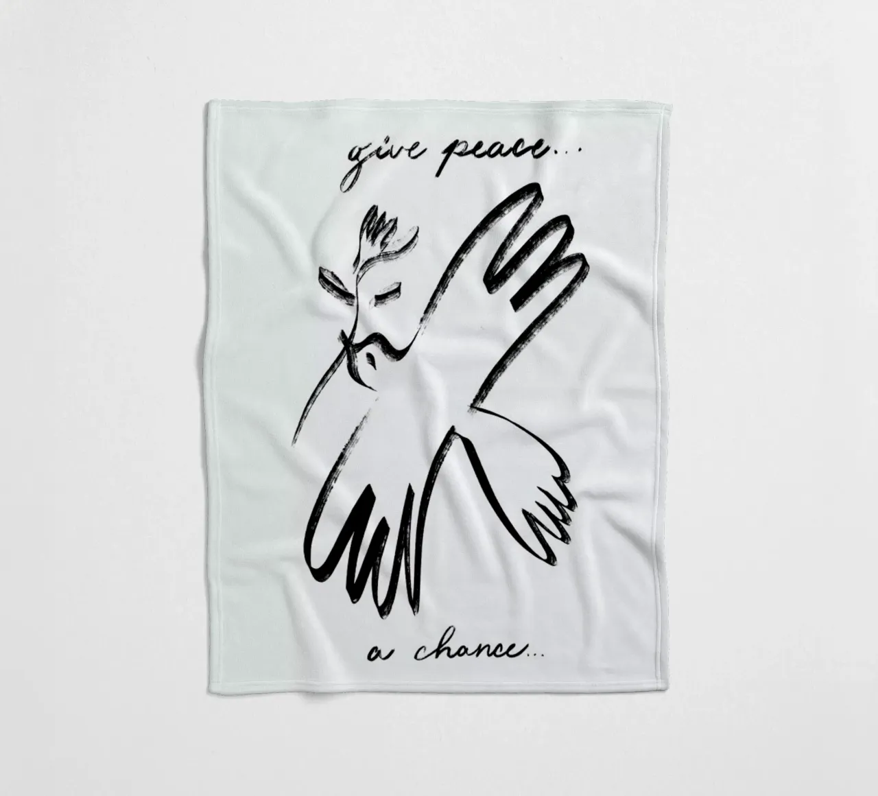 Dove of Peace coperta in pile da Graphite