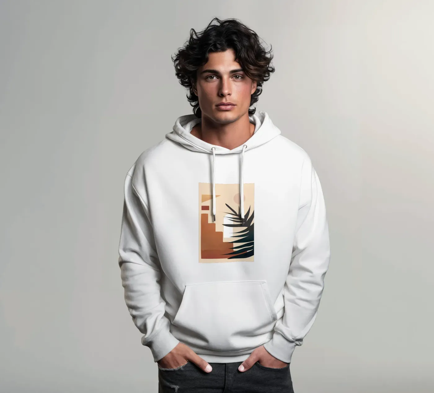 Abstract Elements felpa con cappuccio da cityart