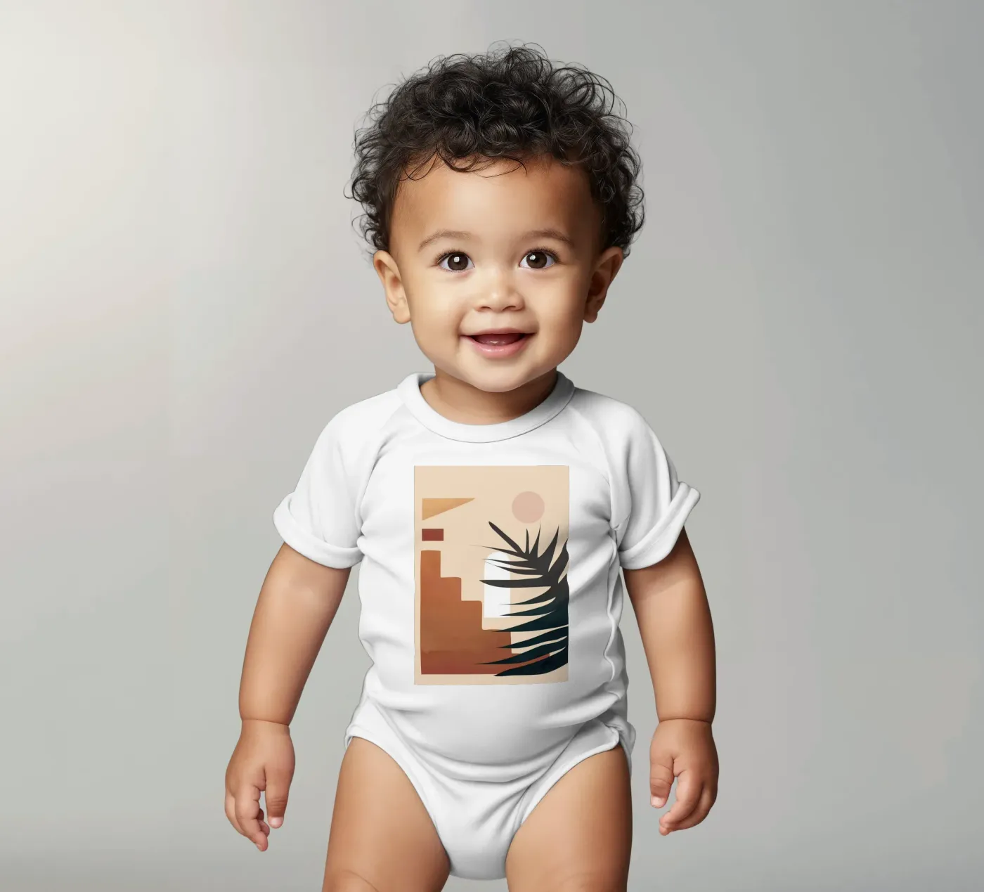 Abstract Elements Kurzarm Babybody von cityart