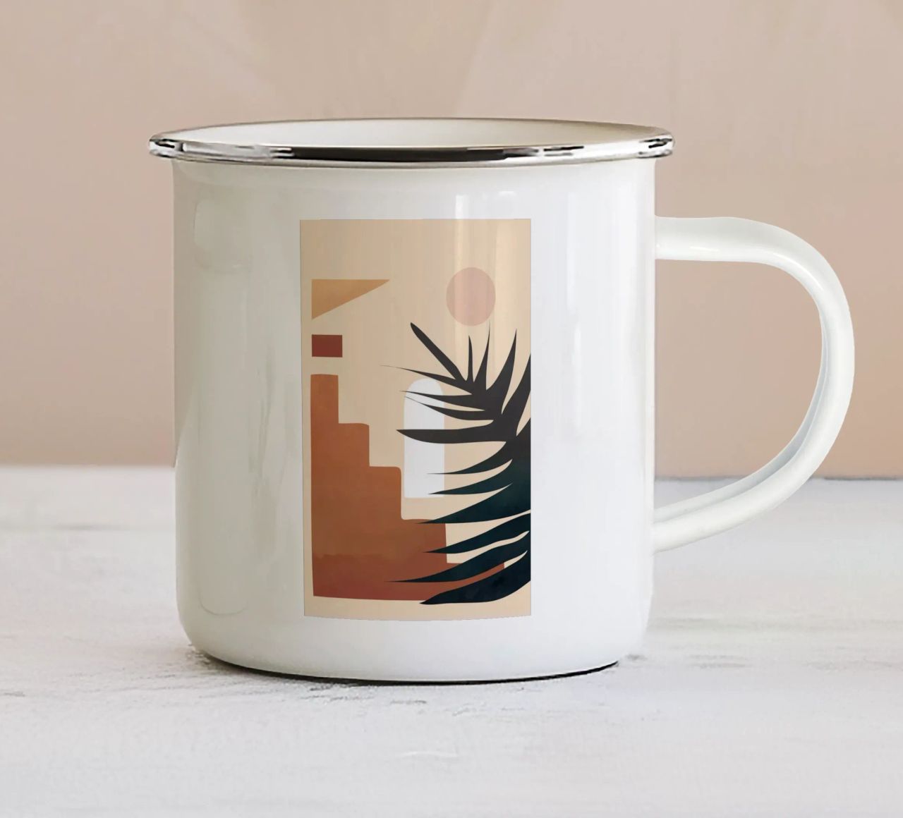 Abstract Elements tazza in smalto da cityart