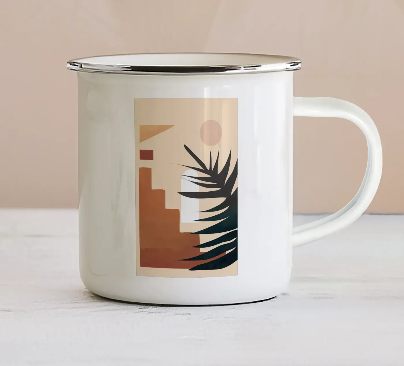 Abstract Elements enamel mug by cityart
