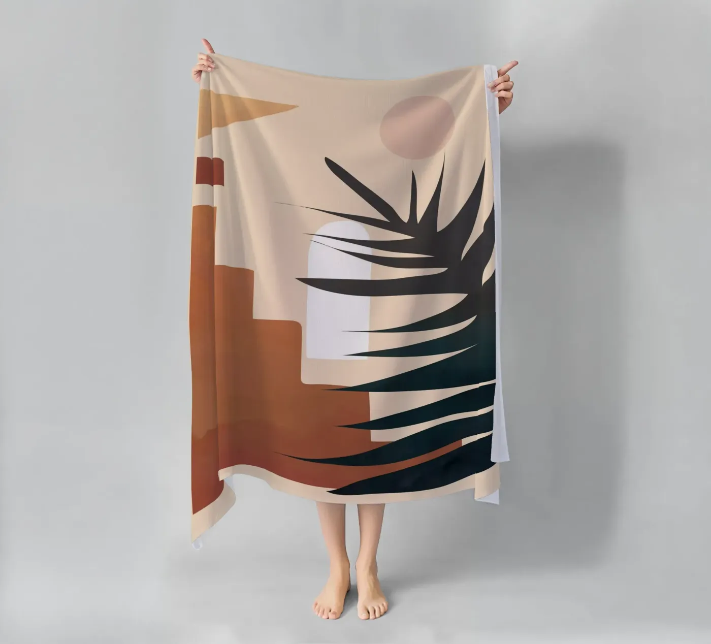 Abstract Elements strandhanddoek van cityart
