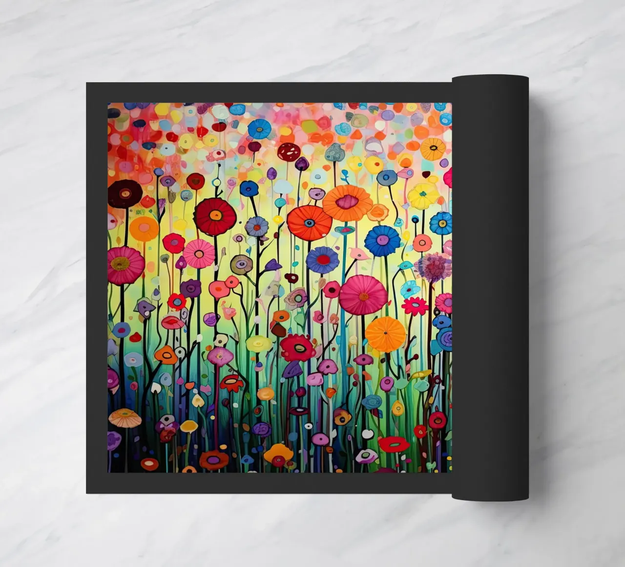 Fiori estivi astratti zerbino da Imagine
