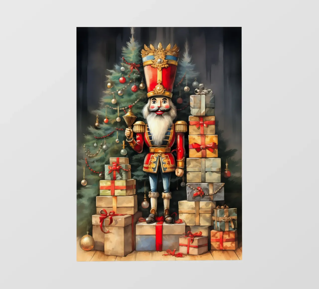 Schiaccianoci di Natale telo in pvc da Fleur de Lys