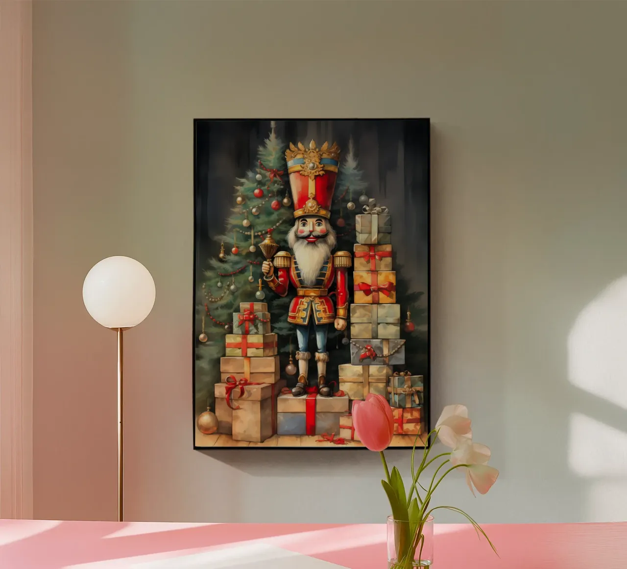 Cascanueces de Navidad metacrilato de Fleur de Lys