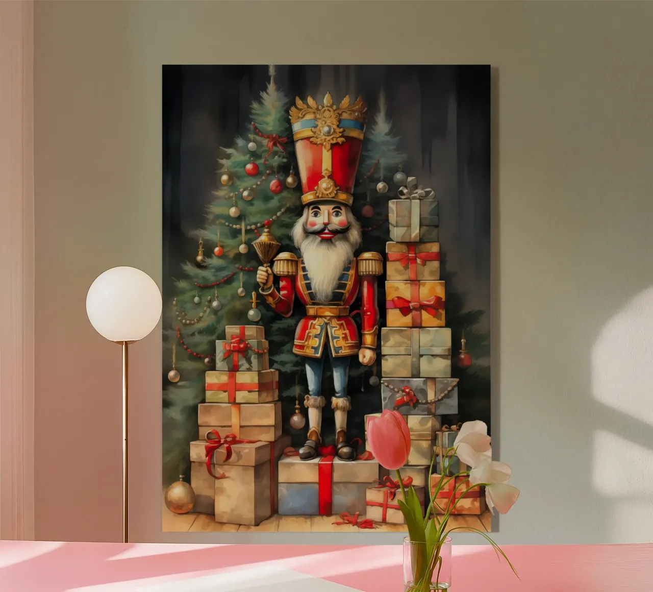 Cascanueces de Navidad metacrilato de Fleur de Lys