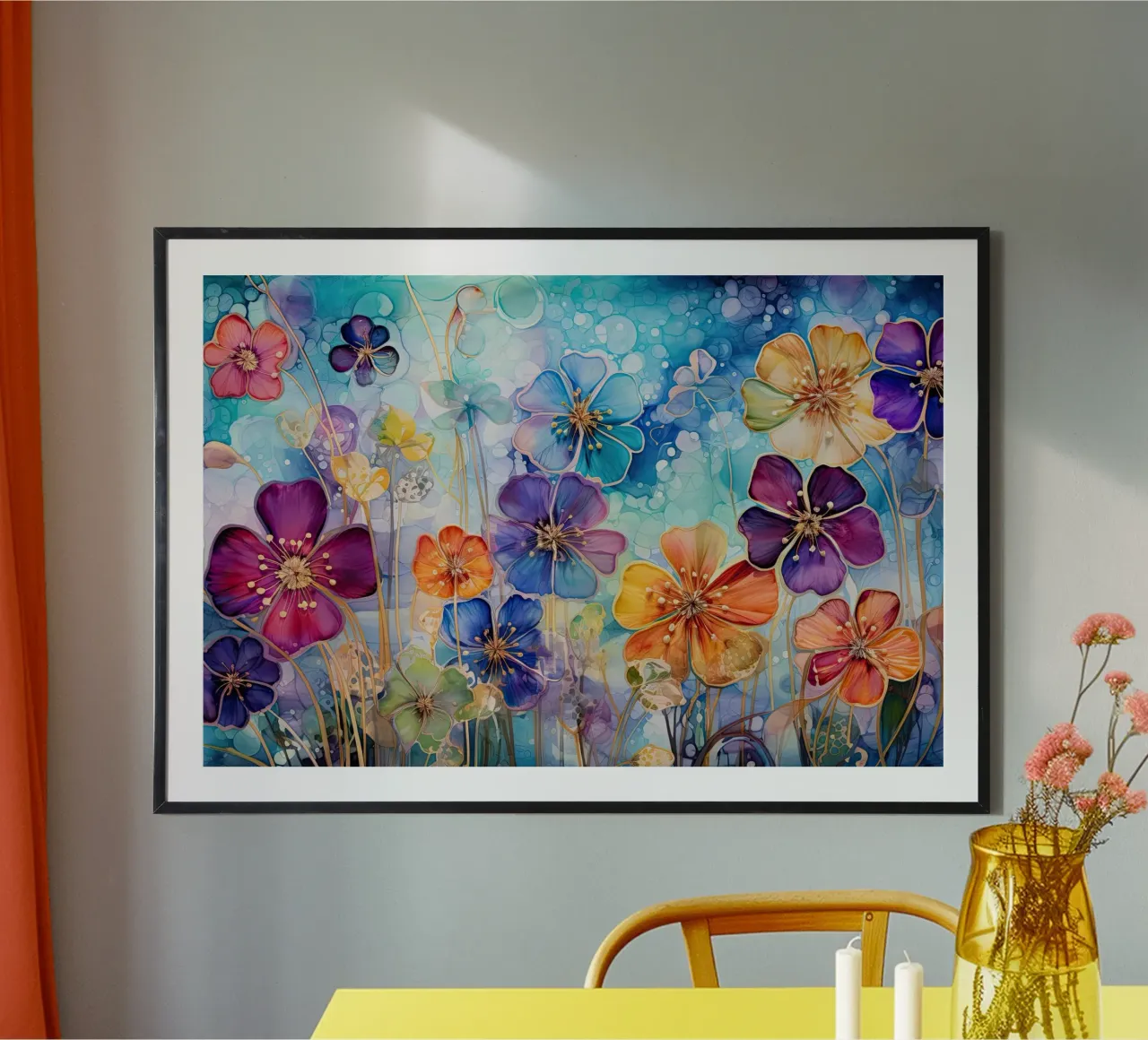 Fiori acquerello poster da Imagine