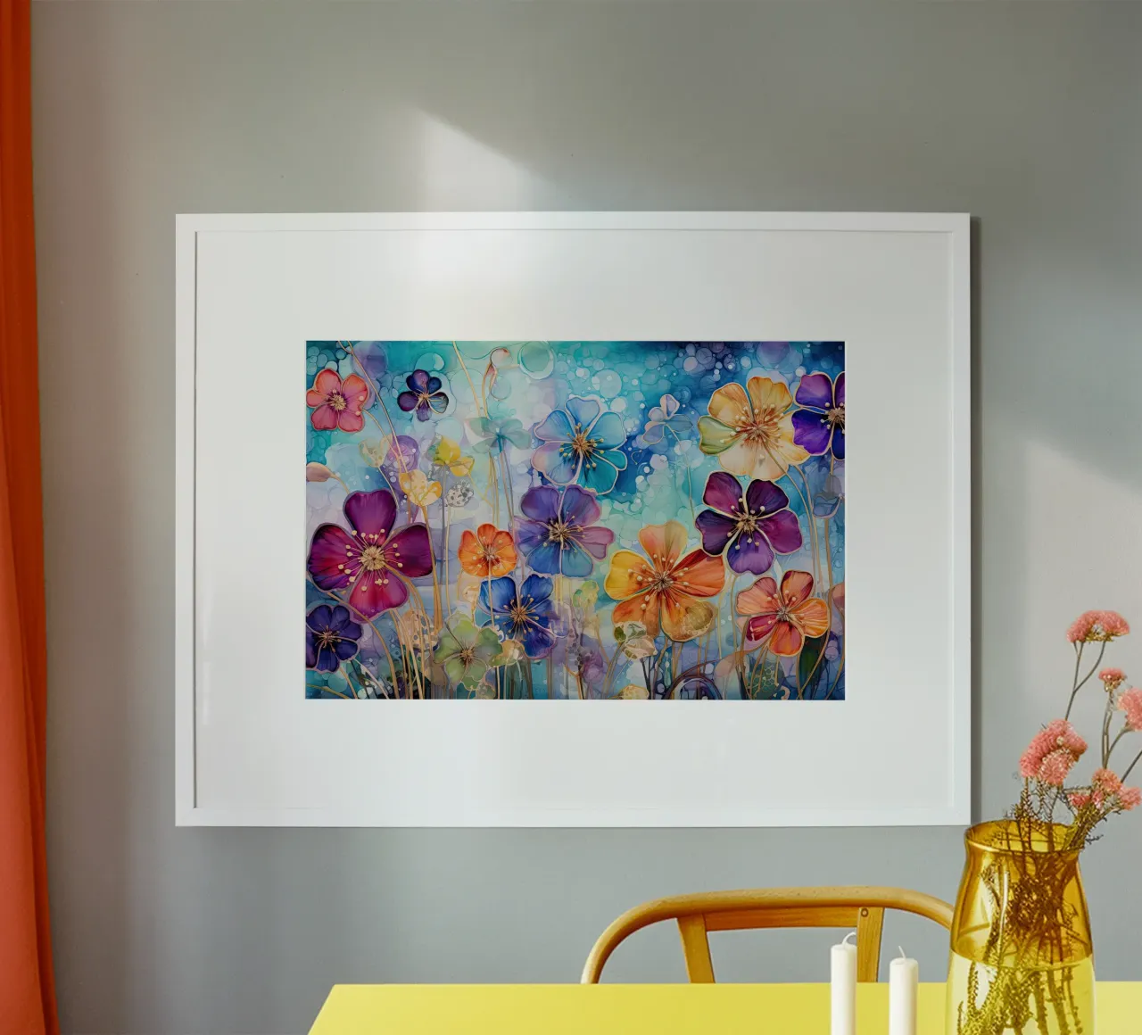 Fiori acquerello poster da Imagine