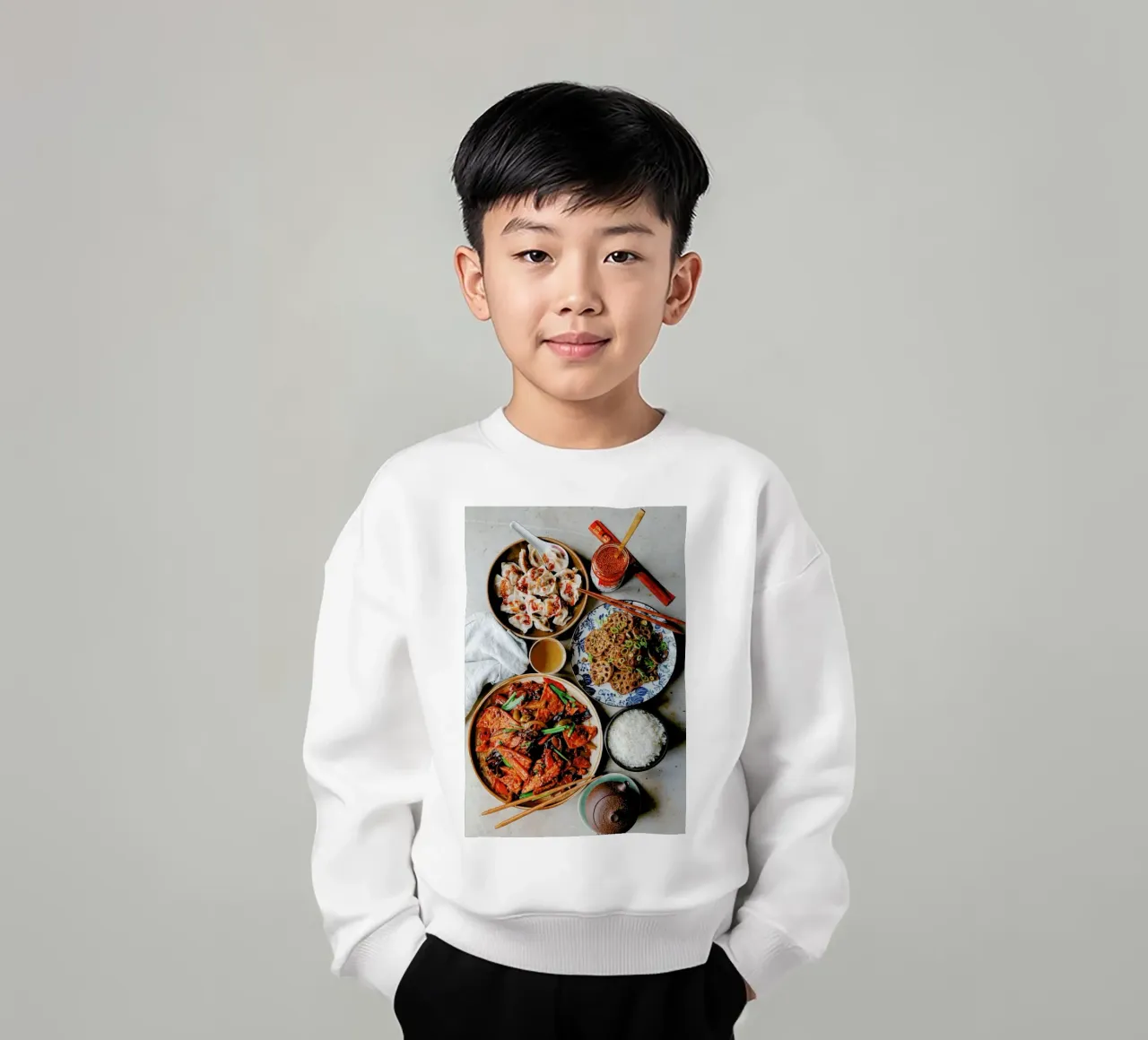 Chinese Feast felpa bambino da Eat this