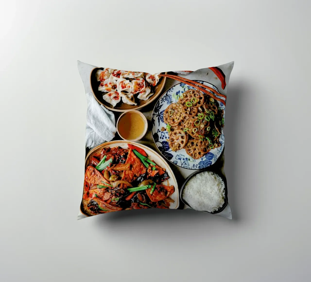 Chinese Feast cuscino da Eat this