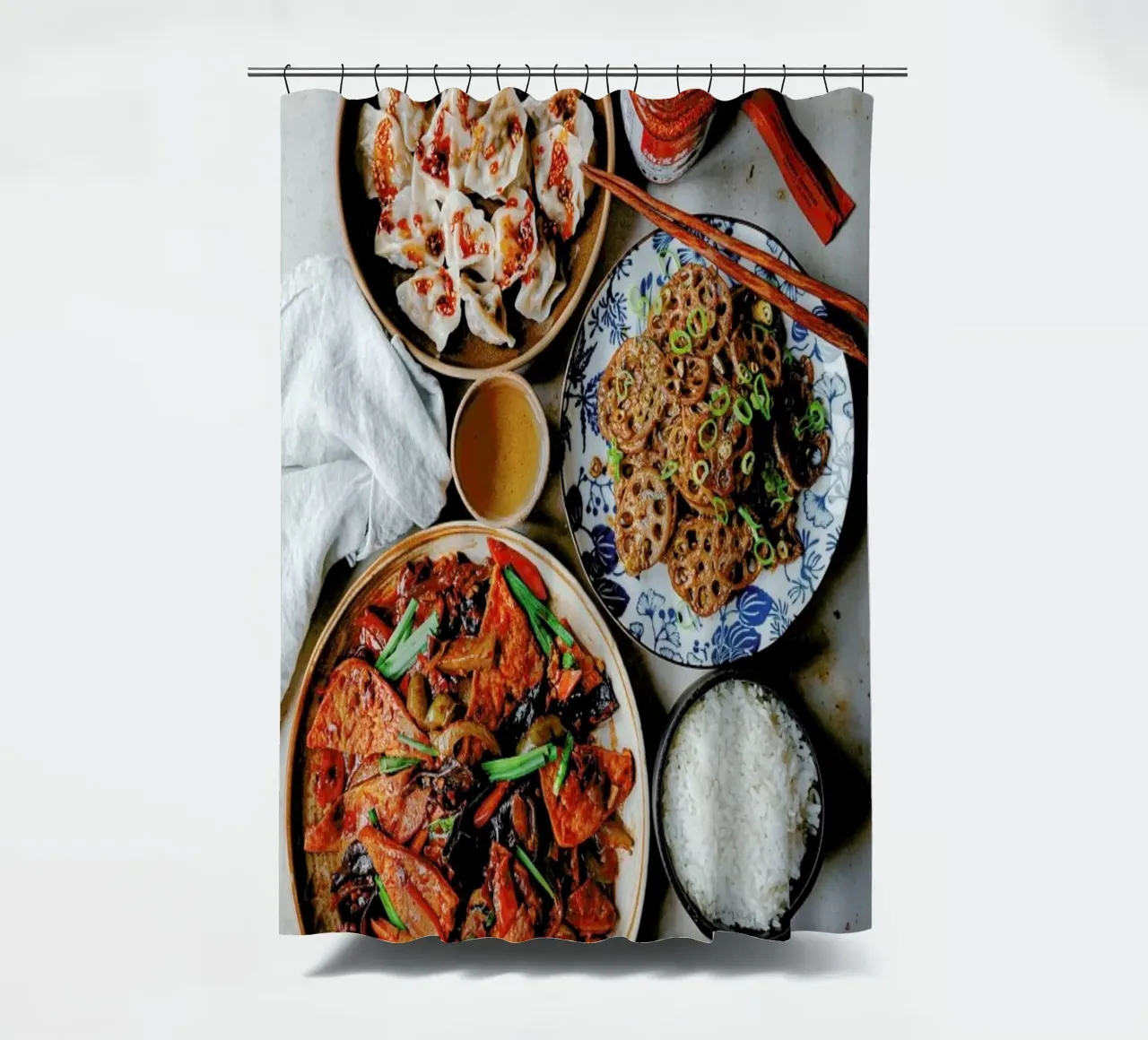 Chinese Feast tenda da doccia da Eat this
