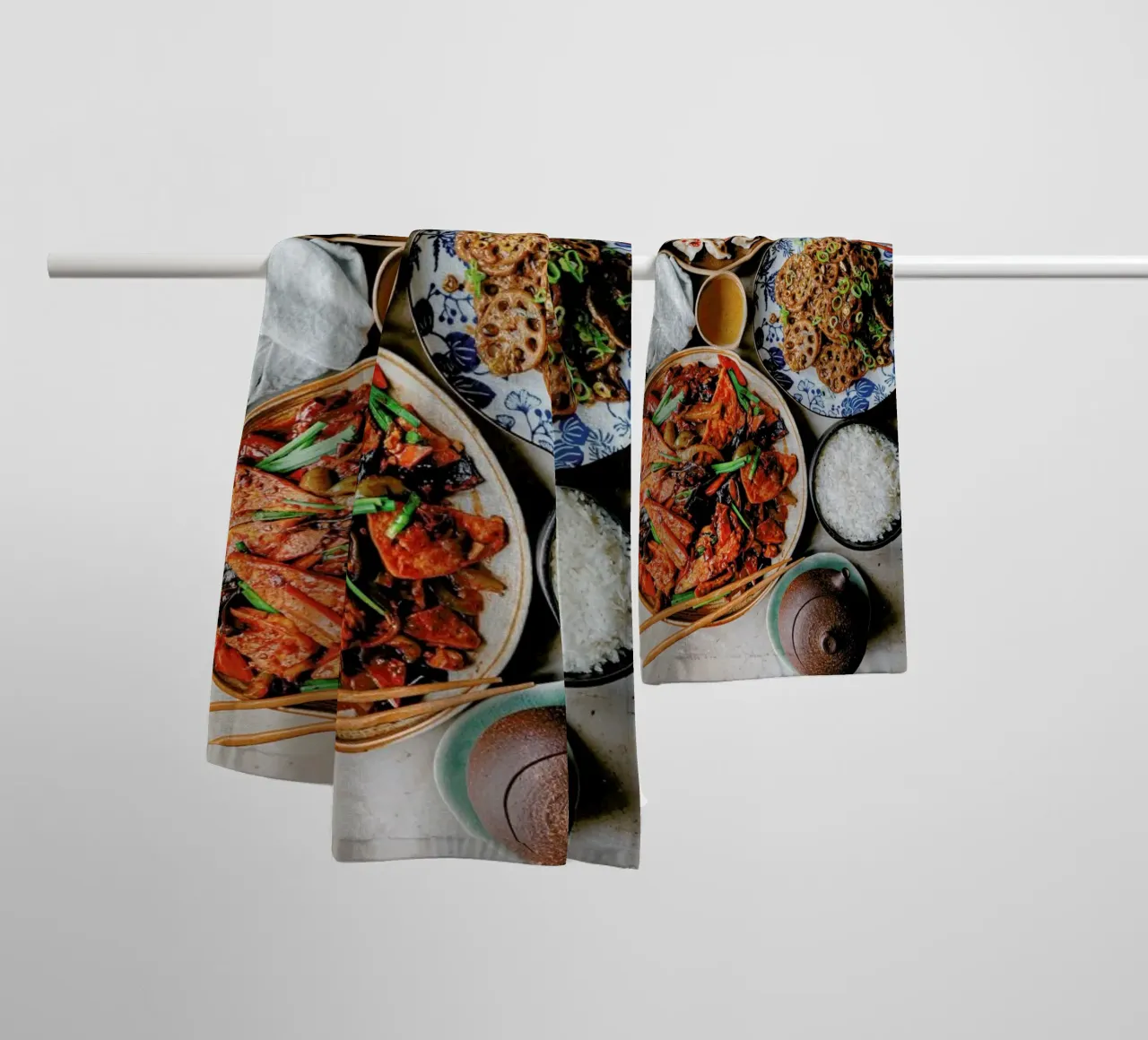 Chinese Feast asciugamano da bagno da Eat this