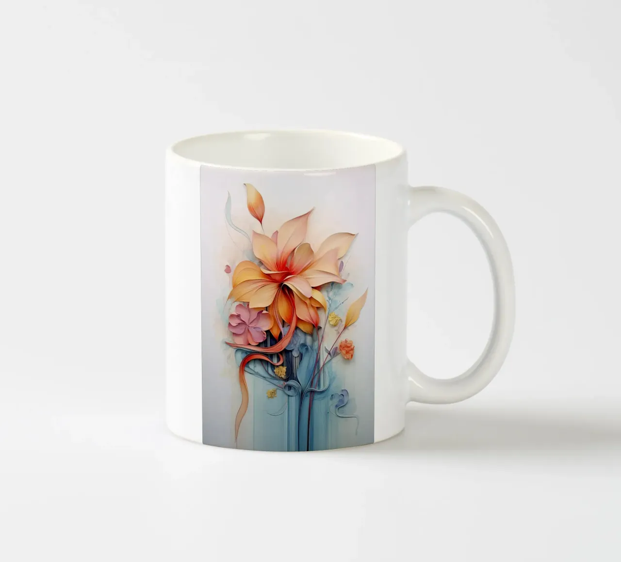 Fiori astratti tazza in ceramica da Imagine