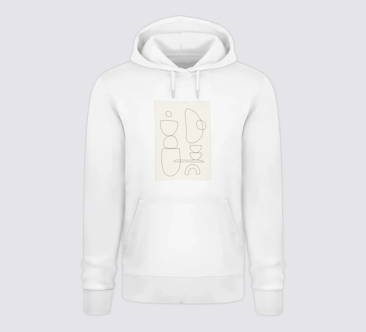 Minimal Abstract Shapes 01 felpa con cappuccio da Nadjaa