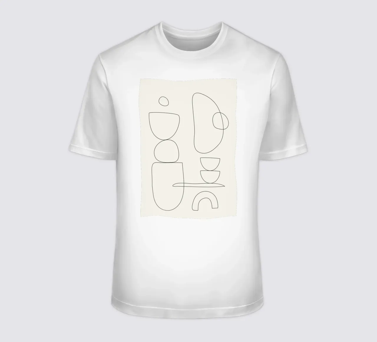 Minimal Abstract Shapes 01 t-shirt da Nadjaa