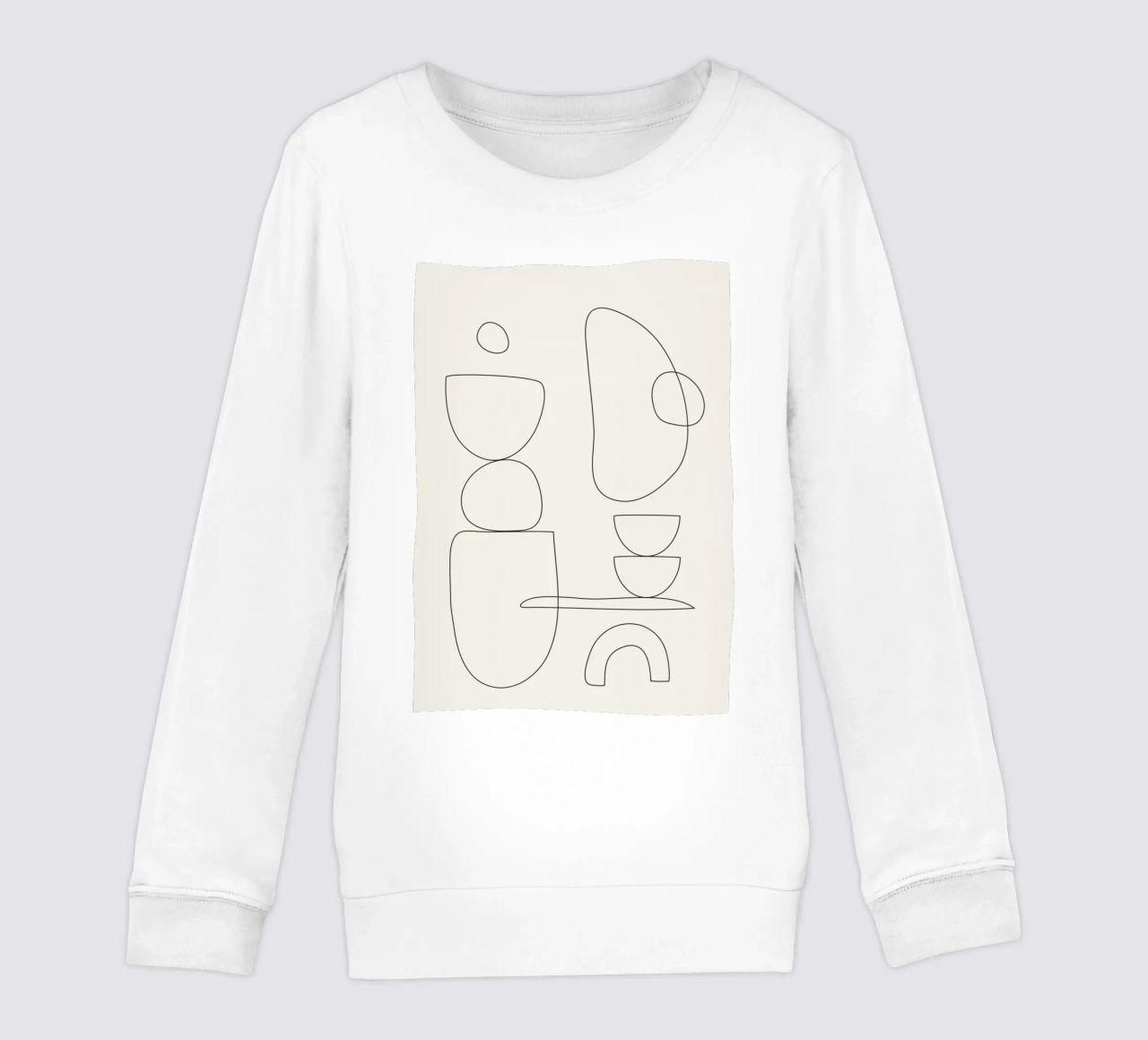 Minimal Abstract Shapes 01 felpa bambino da Nadjaa
