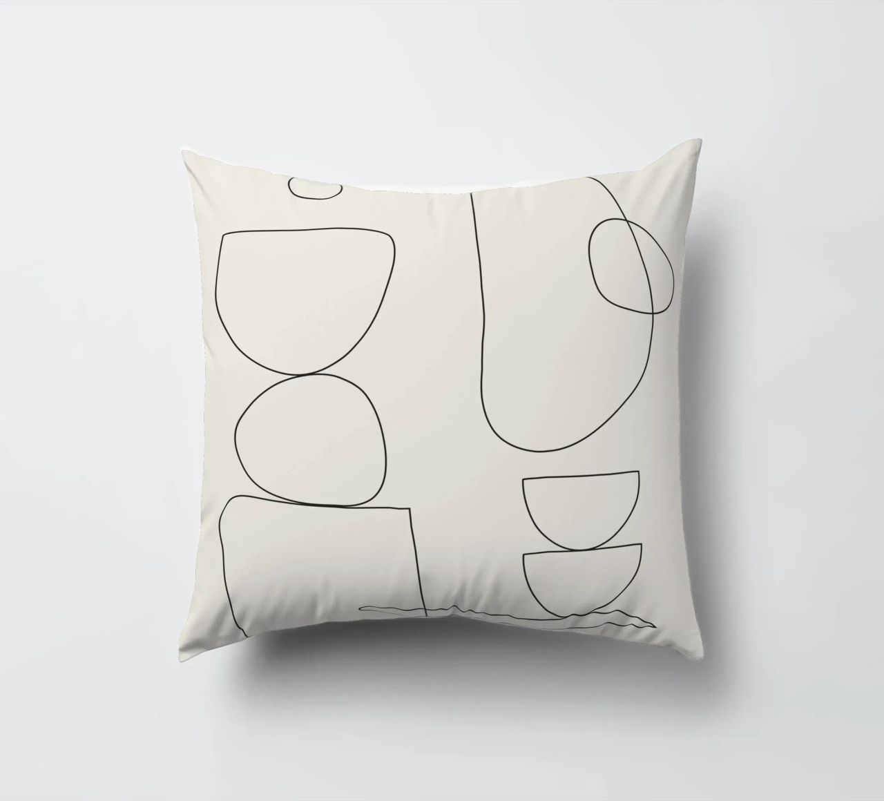 Minimal Abstract Shapes 01 cuscino da Nadjaa