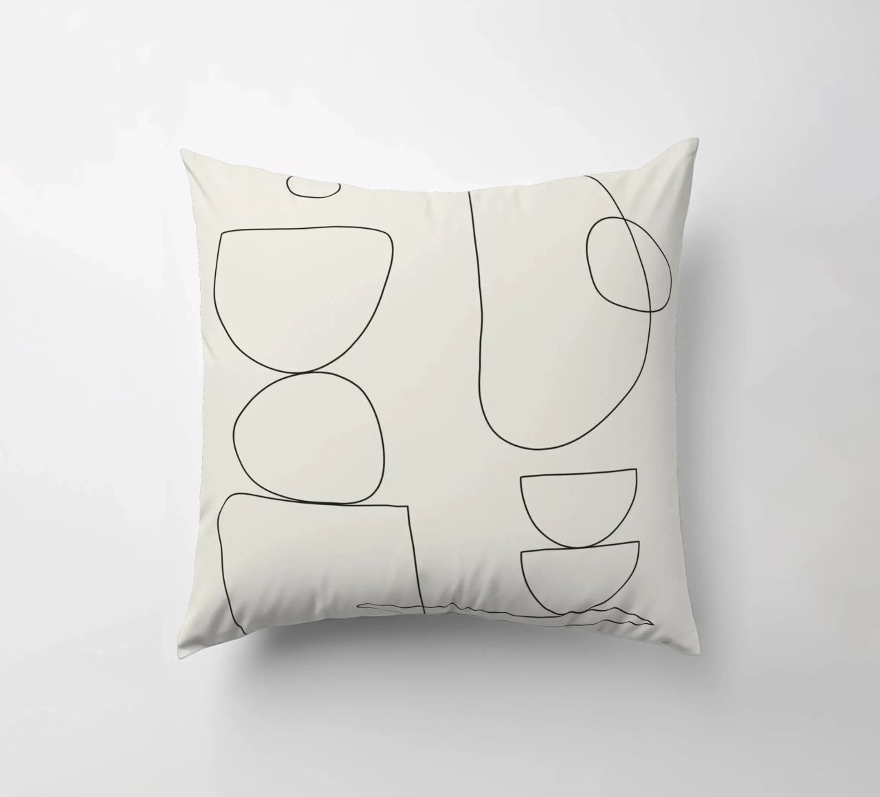 Minimal Abstract Shapes 01 cuscino da Nadjaa