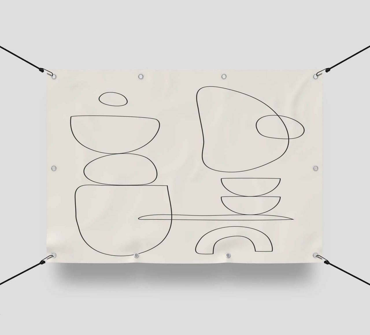 Minimal Abstract Shapes 01 telo in pvc da Nadjaa