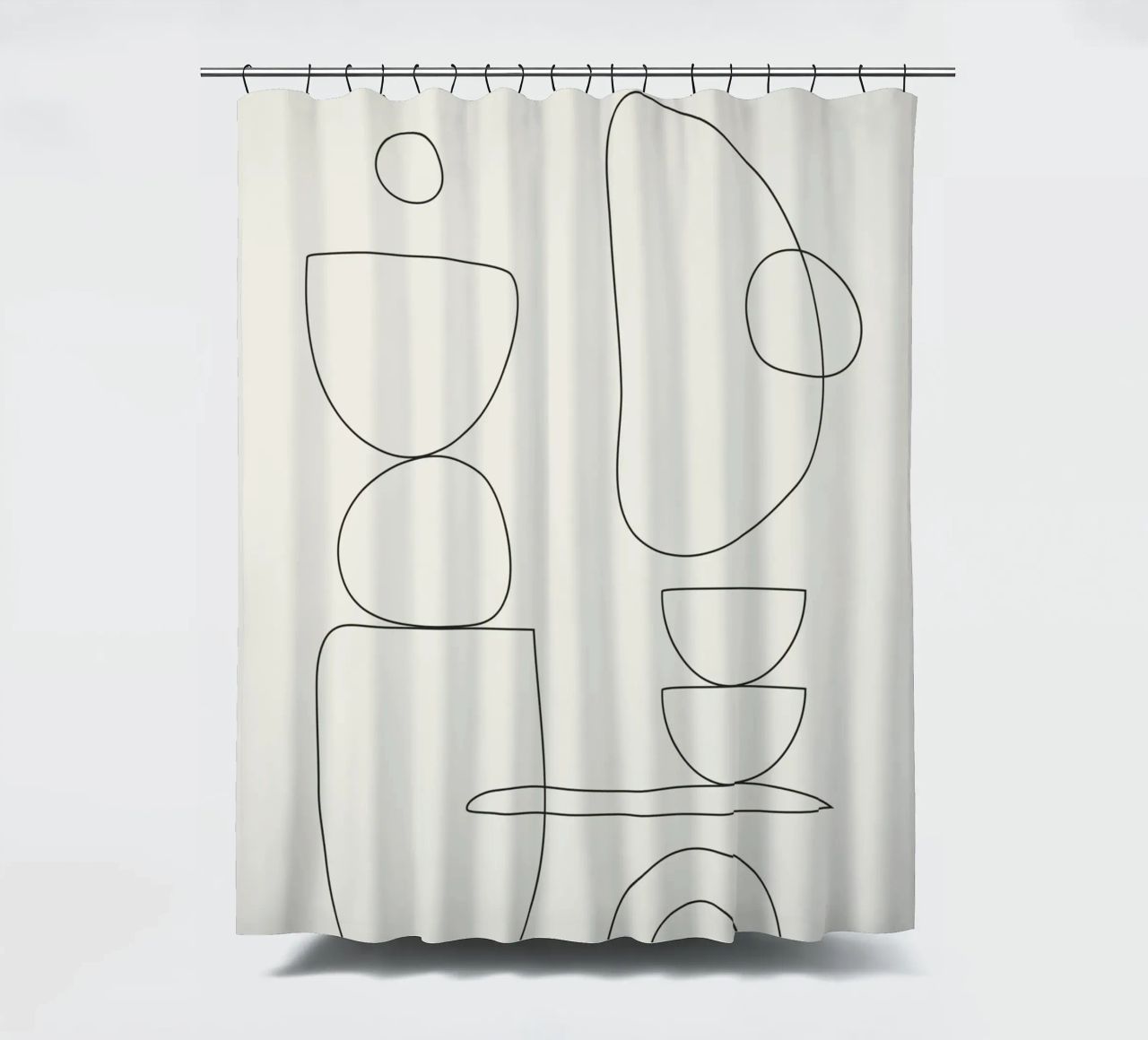Minimal Abstract Shapes 01 tenda da doccia da Nadjaa