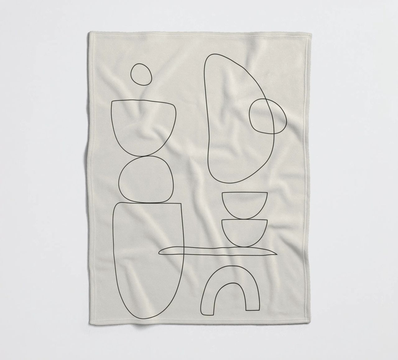 Minimal Abstract Shapes 01 coperta in pile da Nadjaa