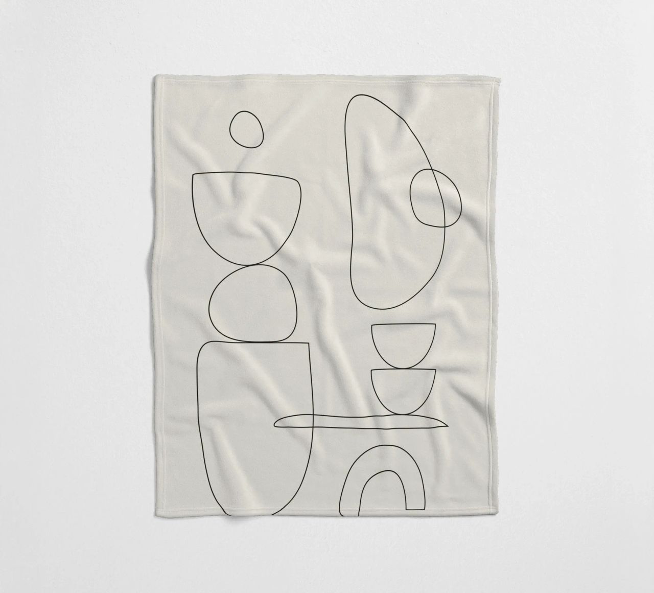 Minimal Abstract Shapes 01 coperta in pile da Nadjaa