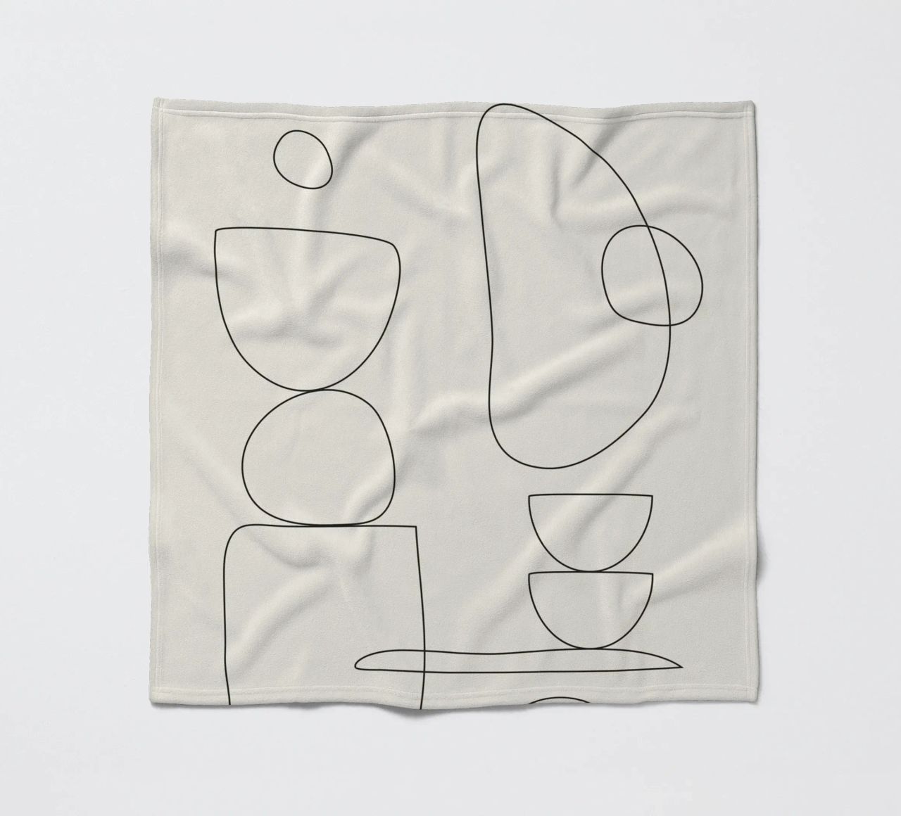 Minimal Abstract Shapes 01 coperta in pile da Nadjaa