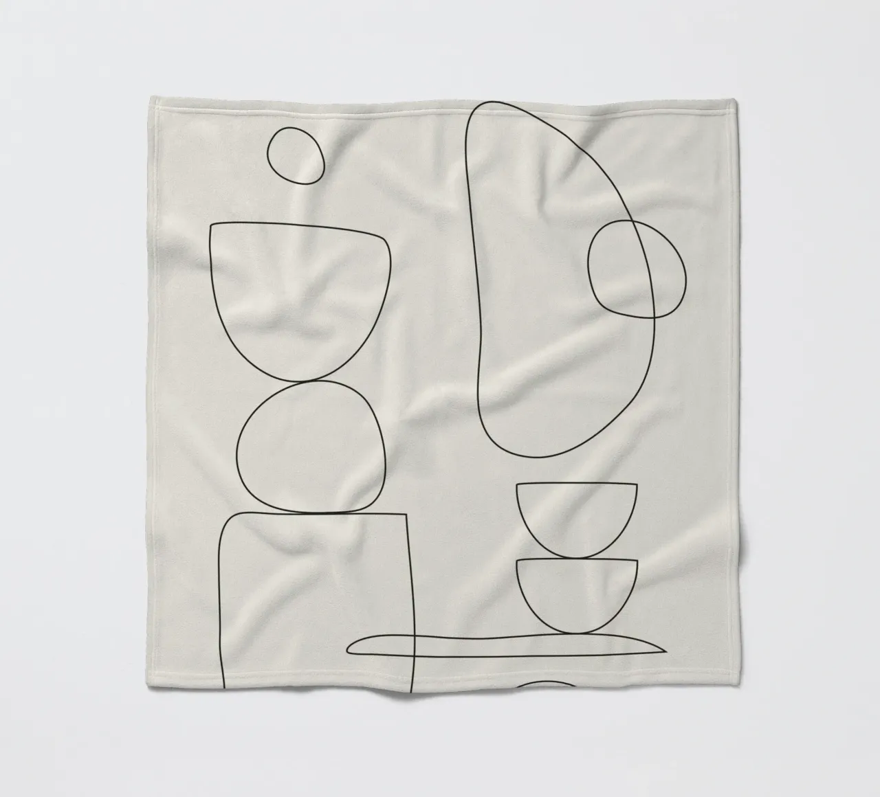 Minimal Abstract Shapes 01 coperta in pile da Nadjaa