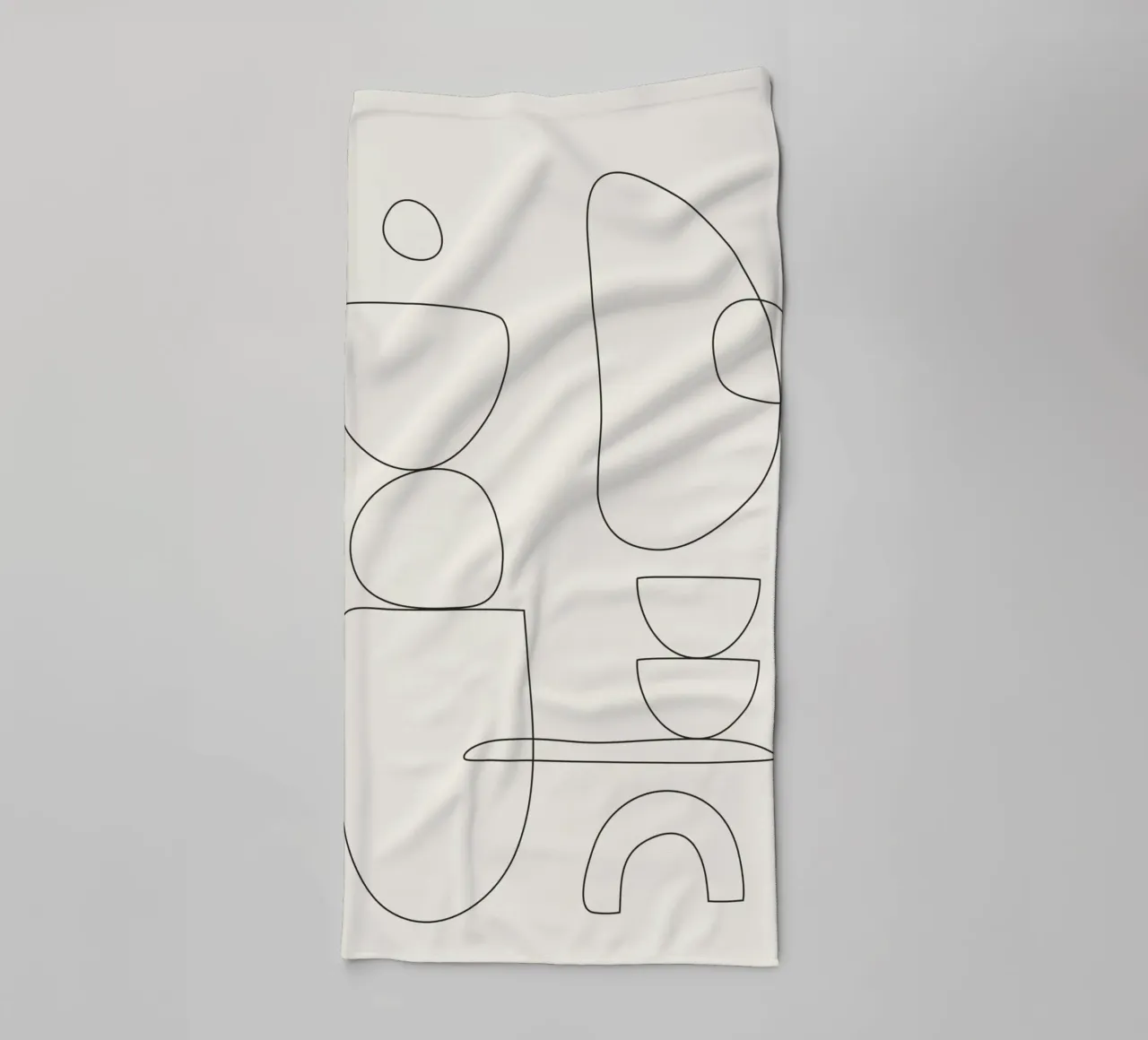 Minimal Abstract Shapes 01 towel by Nadjaa