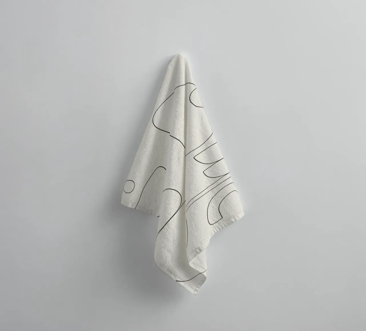 Minimal Abstract Shapes 01 badhanddoek van Nadjaa