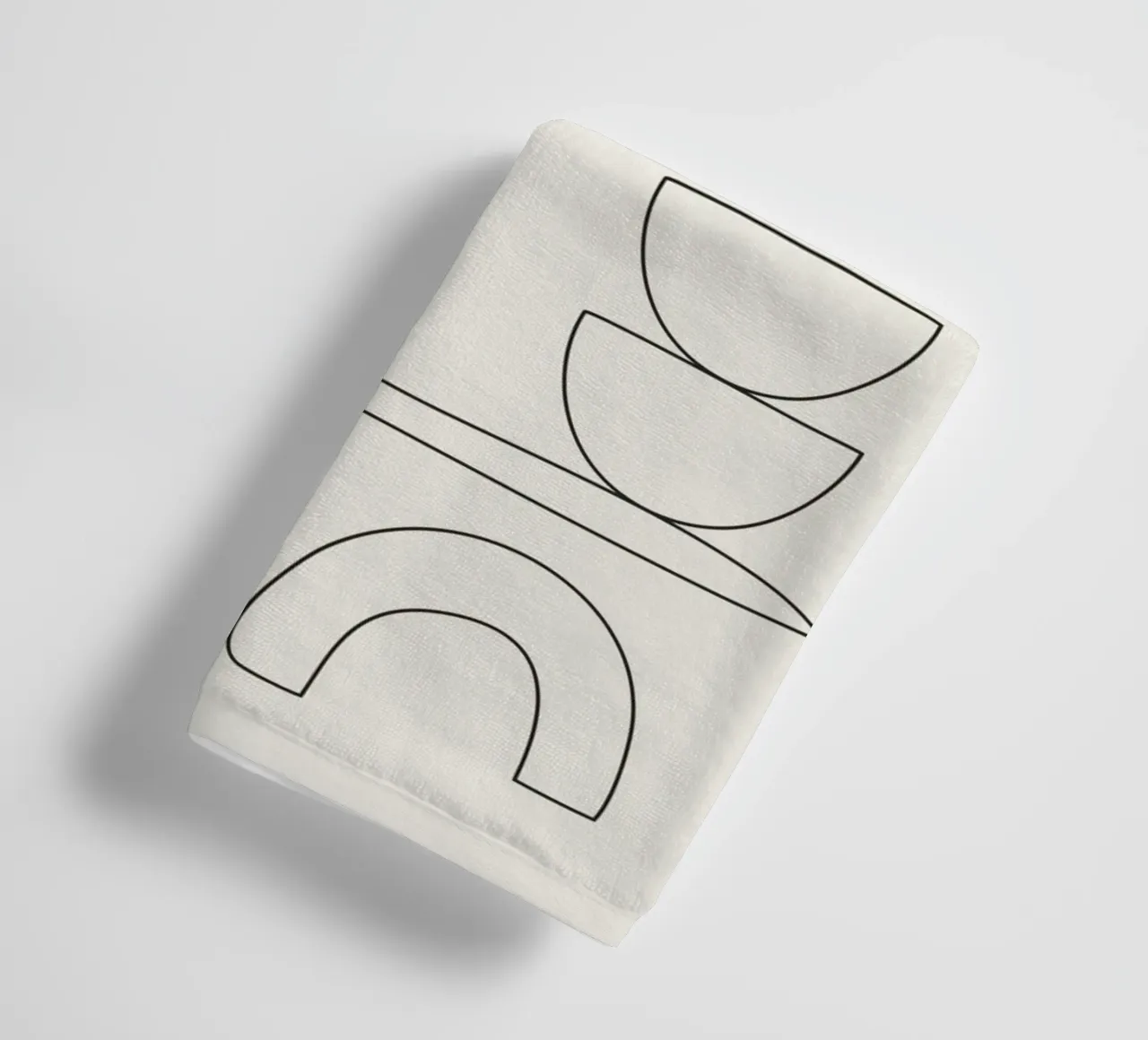 Minimal Abstract Shapes 01 towel by Nadjaa