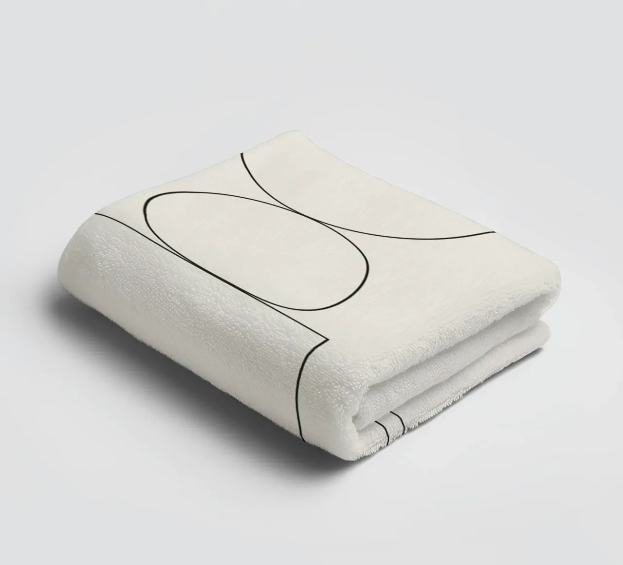 Minimal Abstract Shapes 01 Handtuch von Nadjaa