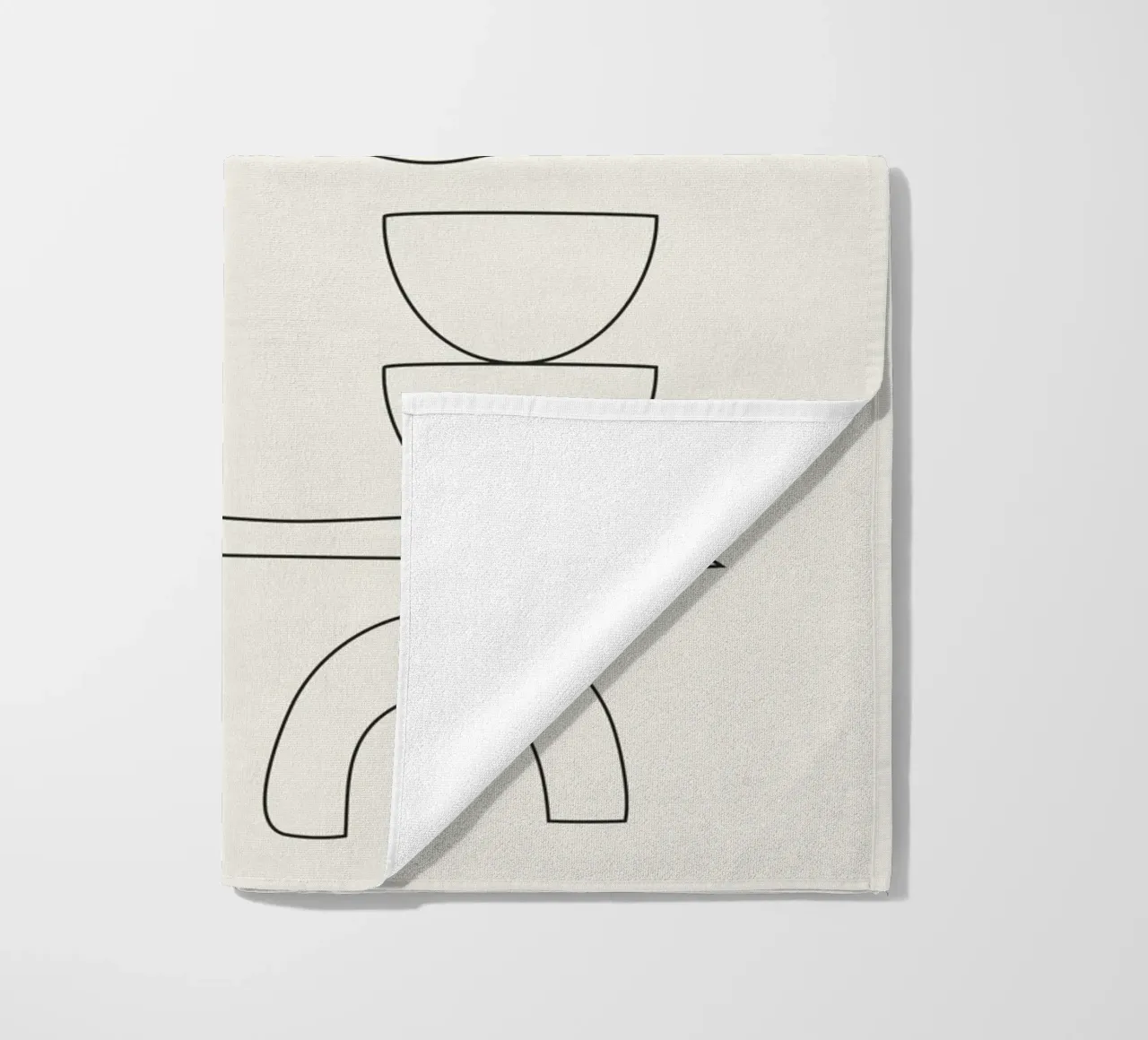 Minimal Abstract Shapes 01 Strandtuch von Nadjaa