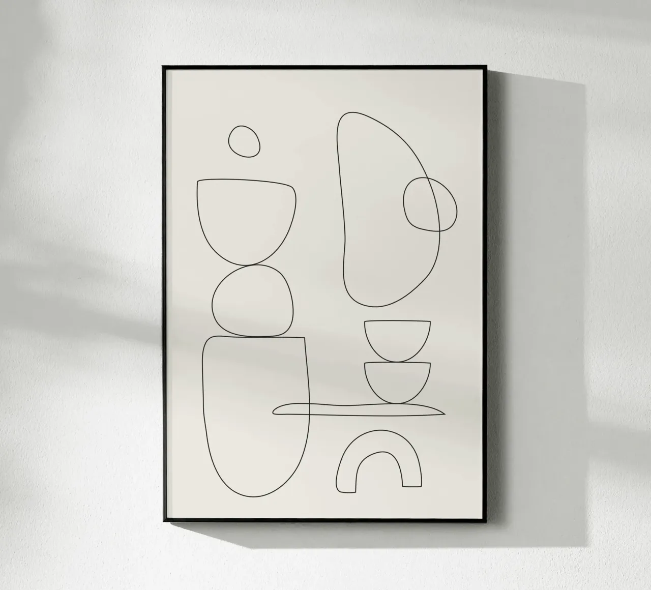 Minimal Abstract Shapes 01 acrylic glass by Nadjaa