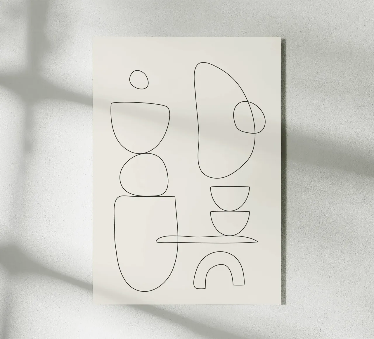 Minimal Abstract Shapes 01 acrylic glass by Nadjaa