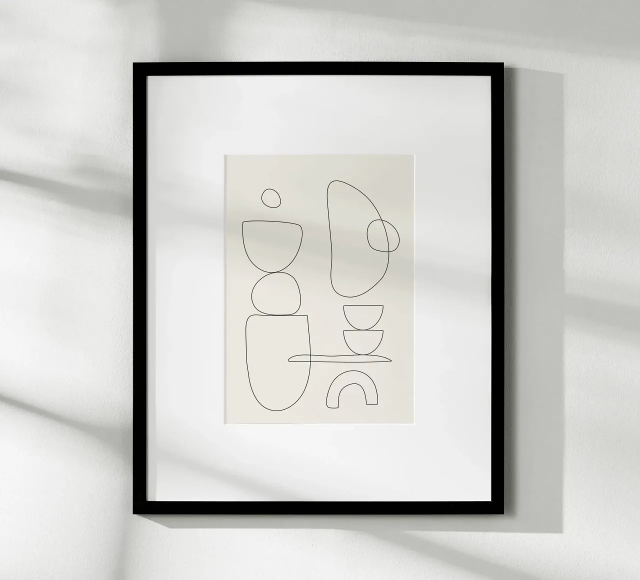 Minimal Abstract Shapes 01 carta hahnemühle da Nadjaa