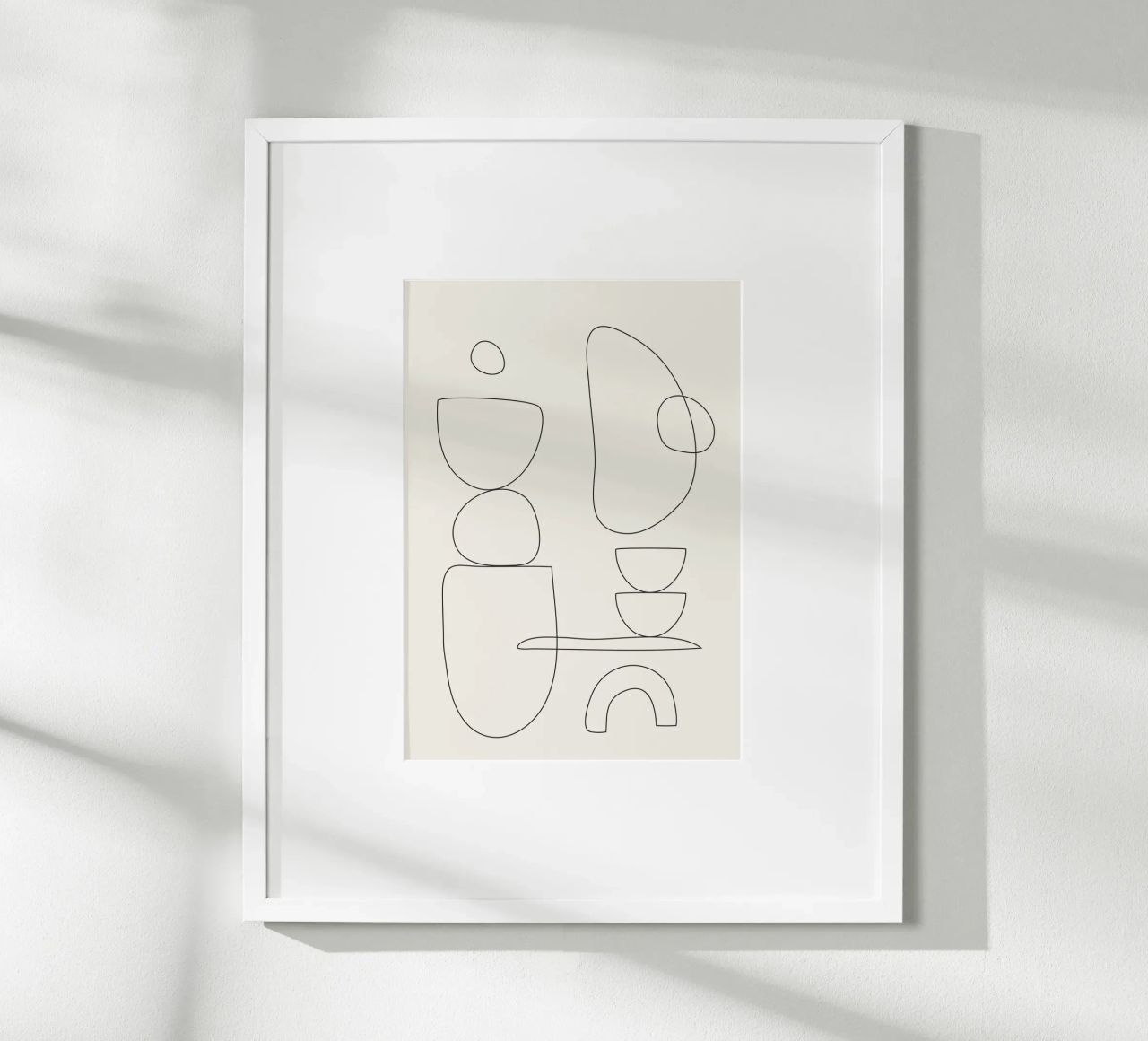 Minimal Abstract Shapes 01 poster da Nadjaa