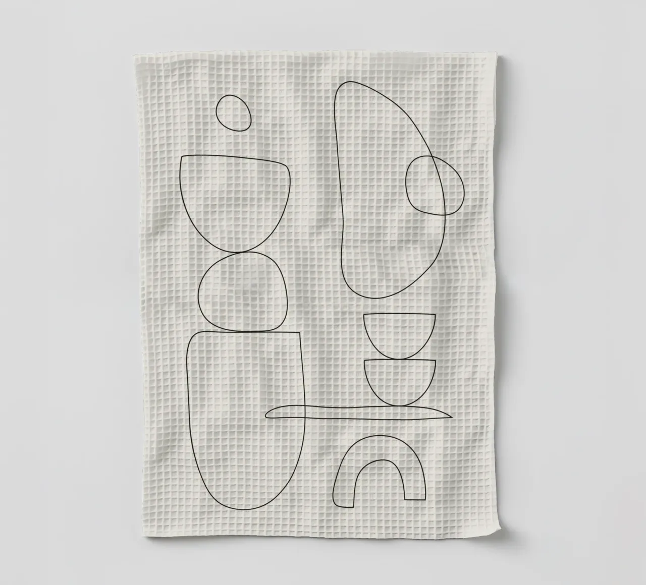 Minimal Abstract Shapes 01 canovaccio da cucina da Nadjaa