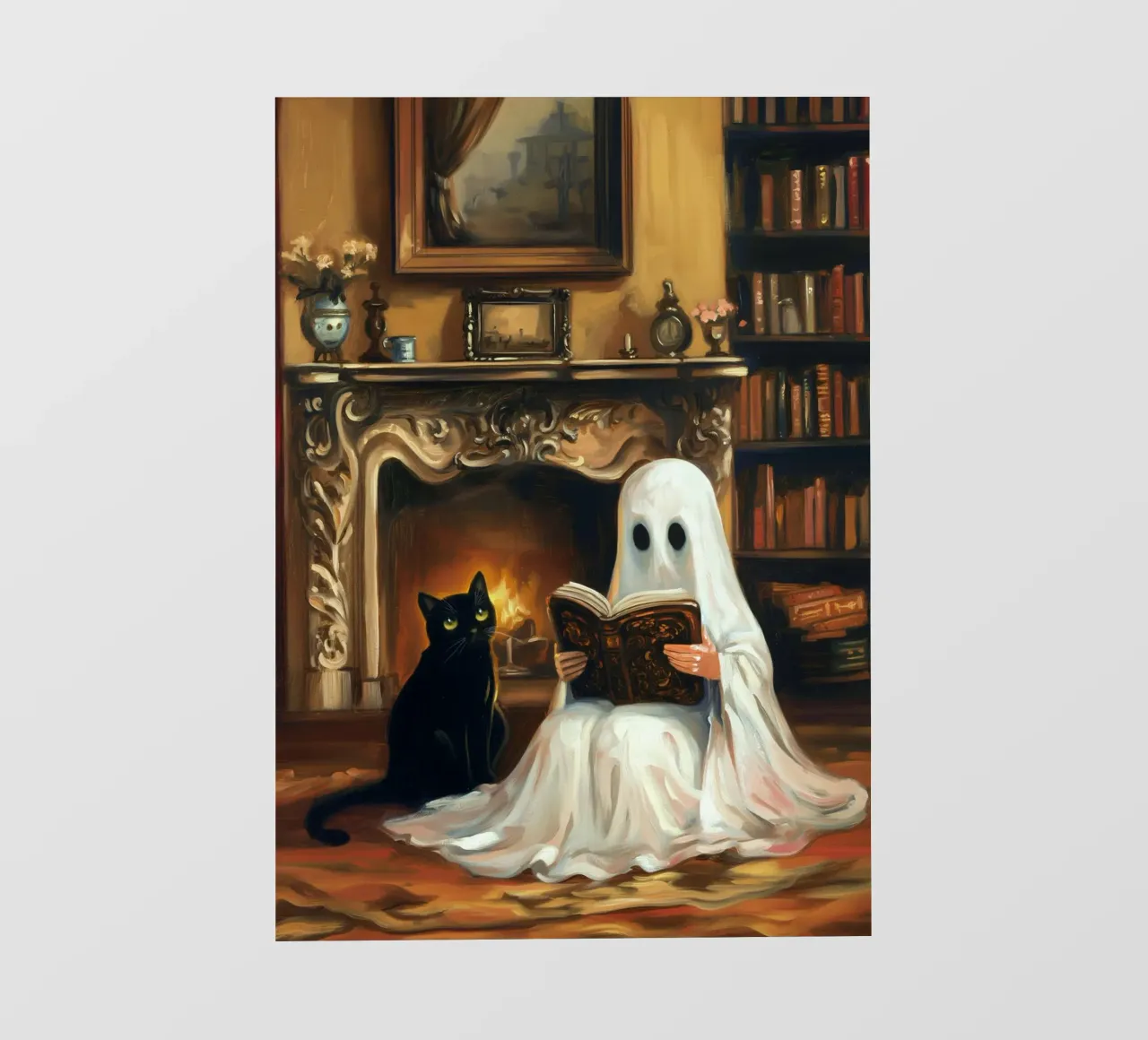 Lettura dei fantasmi di Halloween telo in pvc da Fleur de Lys