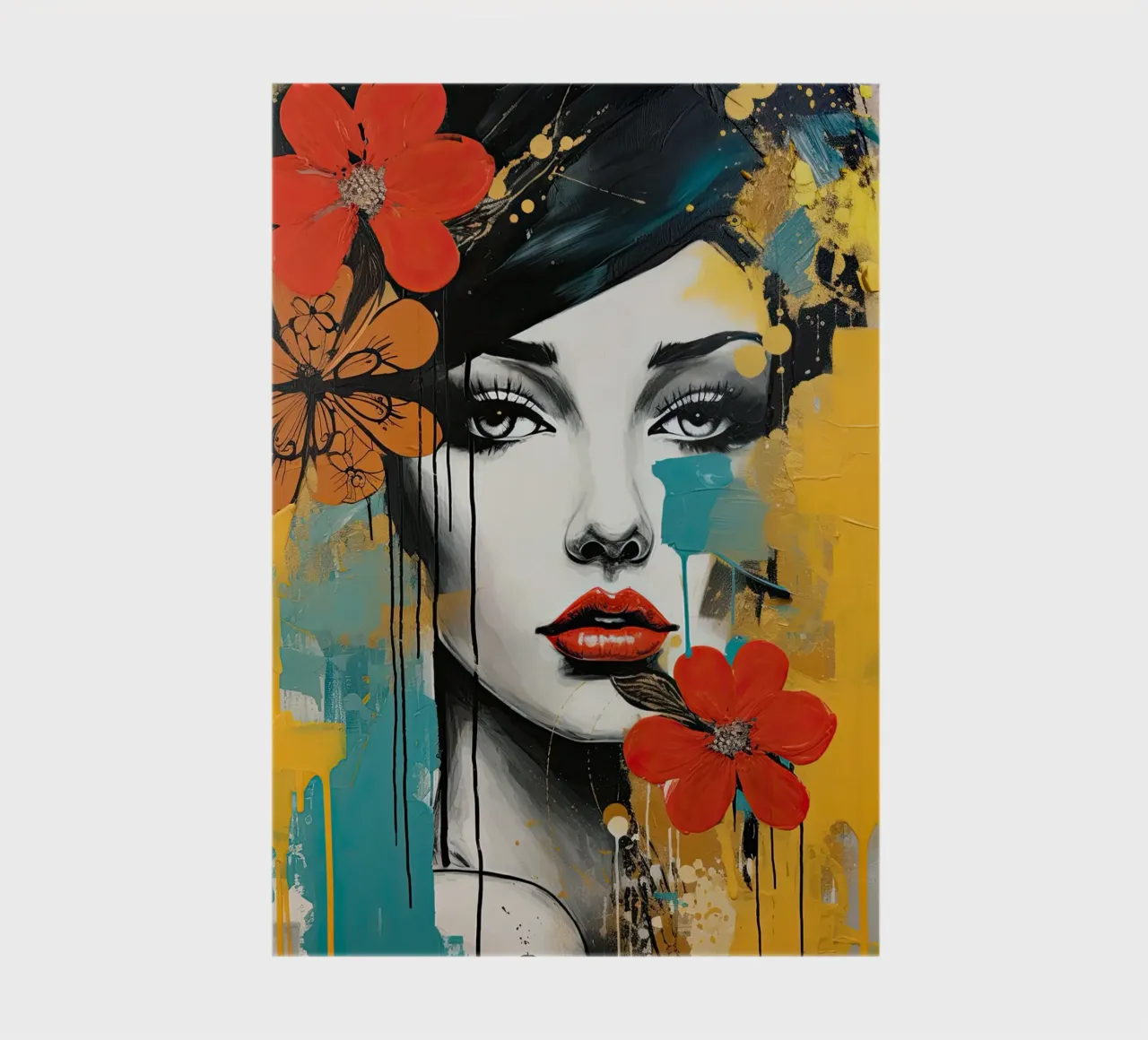 Abstract portret notebook by Imagine