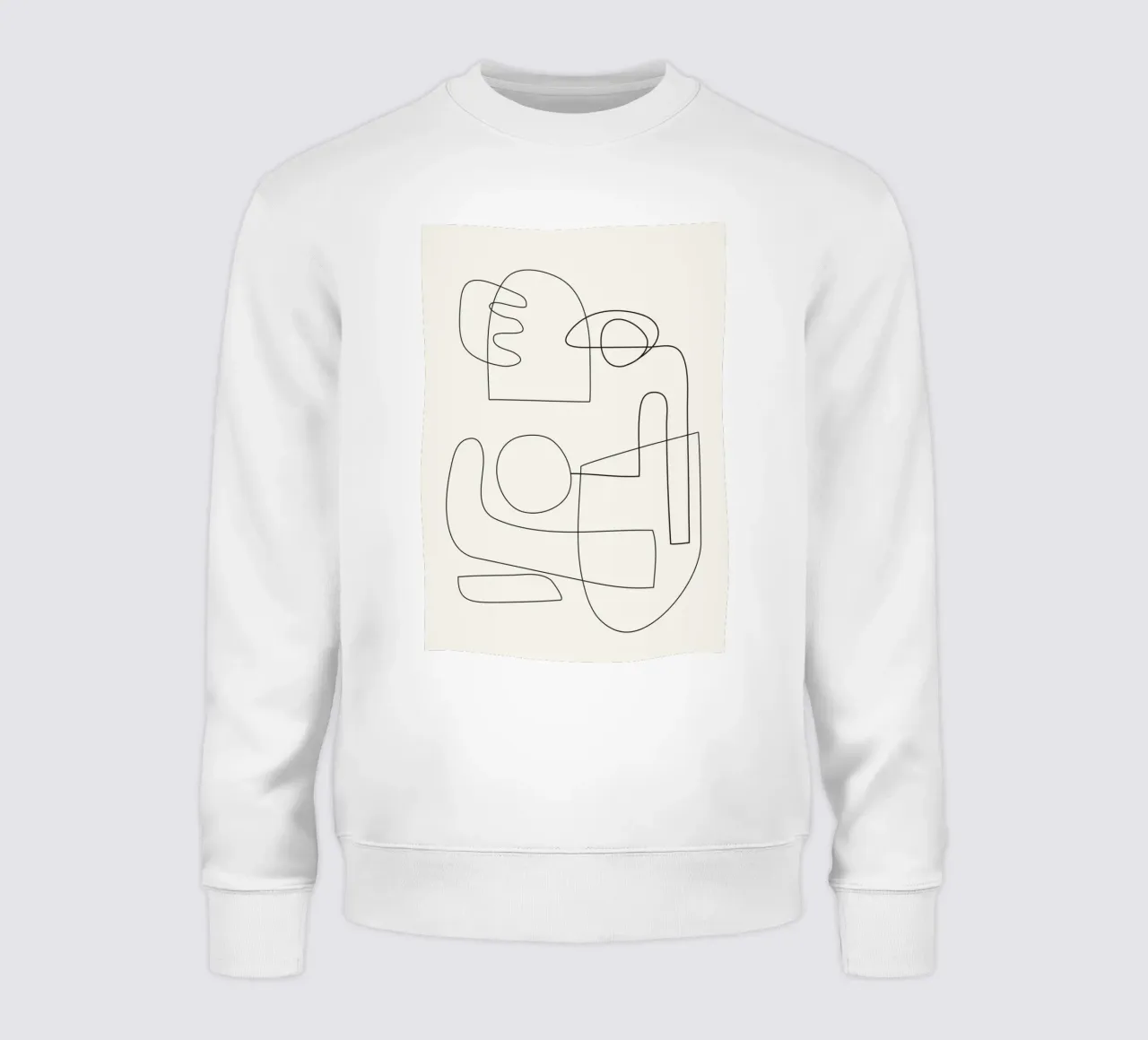 Minimal Abstract Shapes 02 felpa da Nadjaa