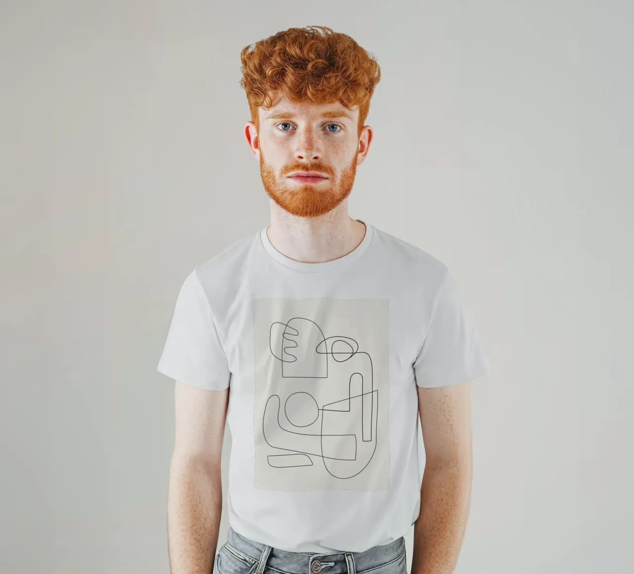 Minimal Abstract Shapes 02 t-shirt da Nadjaa