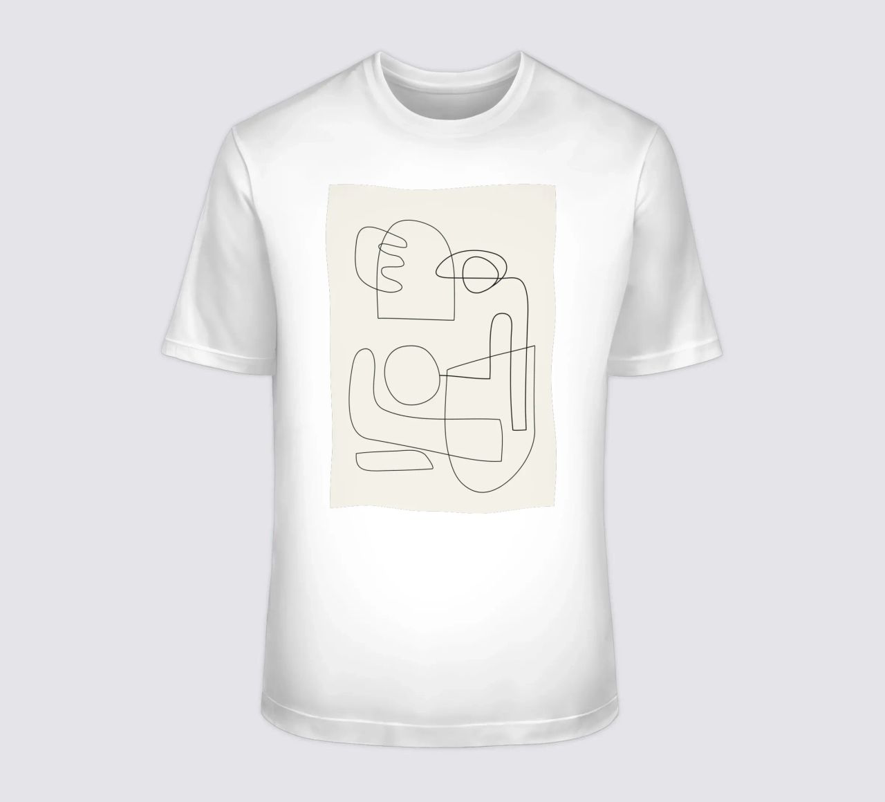 Minimal Abstract Shapes 02 t-shirt da Nadjaa