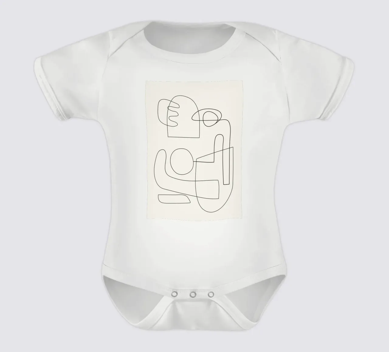 Minimal Abstract Shapes 02 body neonato maniche corte da Nadjaa