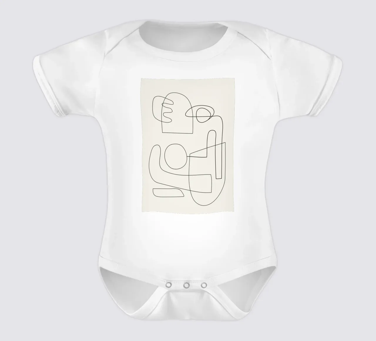 Minimal Abstract Shapes 02 body de bebé de Nadjaa