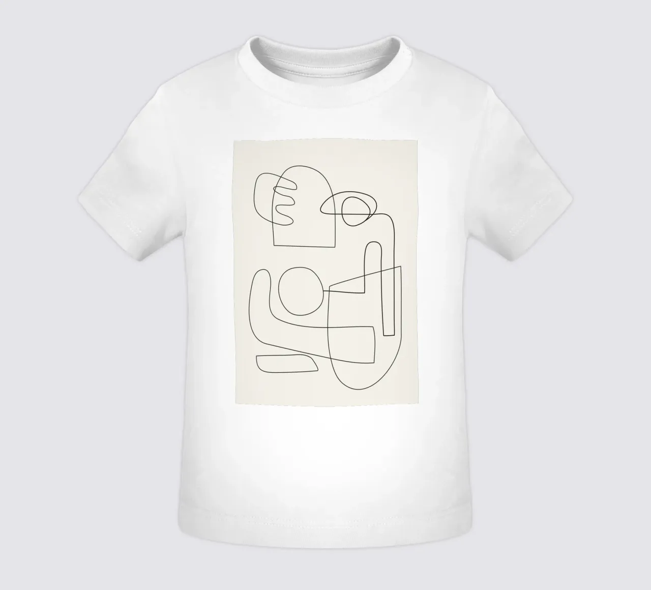Minimal Abstract Shapes 02 baby t-shirt van Nadjaa