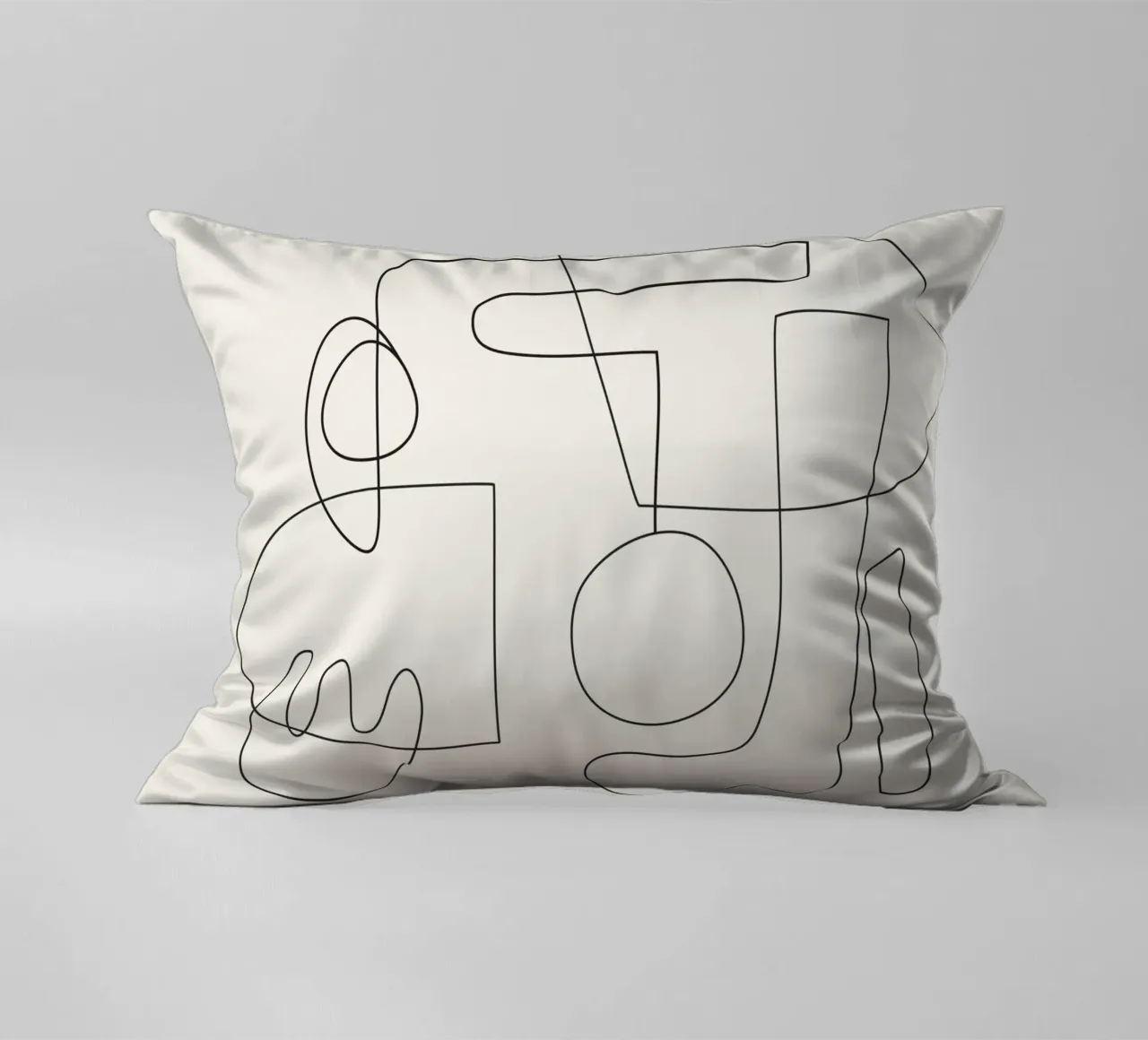 Minimal Abstract Shapes 02 coussin de Nadjaa