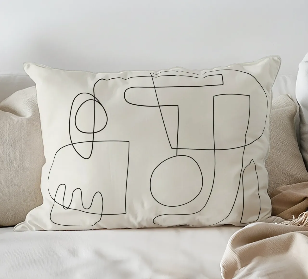 Minimal Abstract Shapes 02 cuscino da Nadjaa