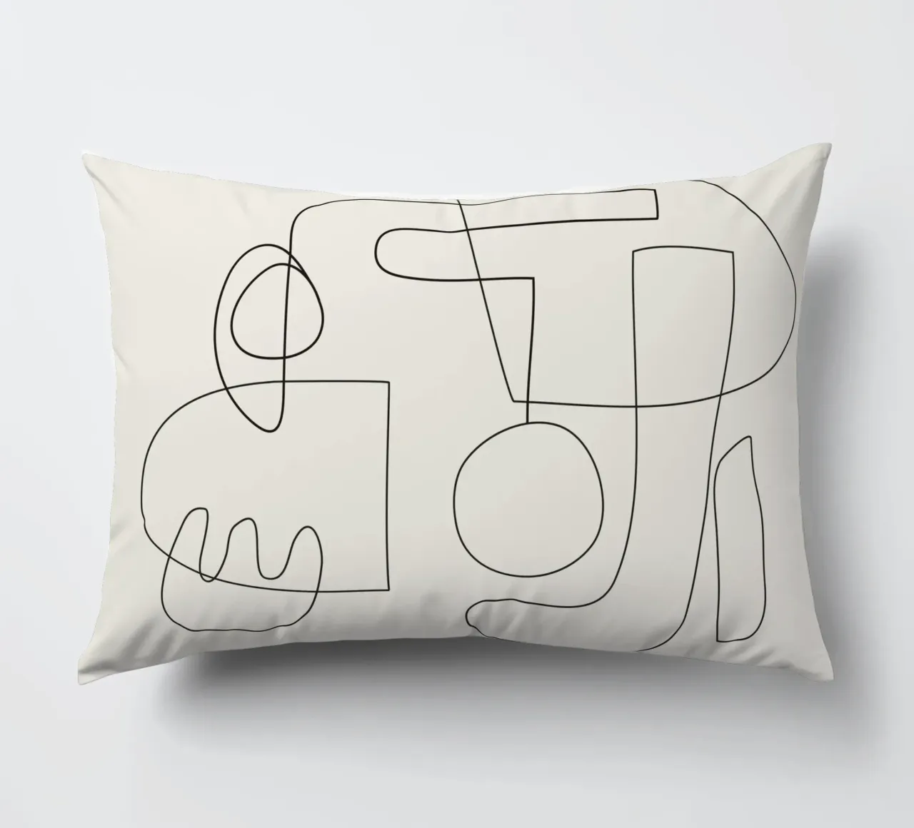 Minimal Abstract Shapes 02 coussin de Nadjaa